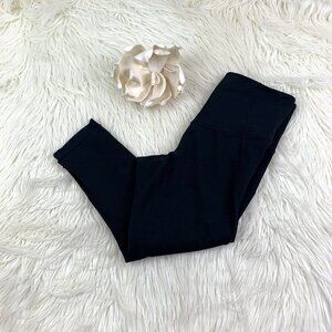 Zella Cropped/Capri Hi-Rise Leggings With Mesh Insert Women's Size Medium